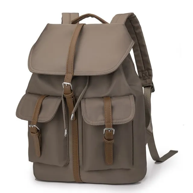Personality Large Capacity Backpack Travel Travel Bag Khaki - Shop at LoveMi