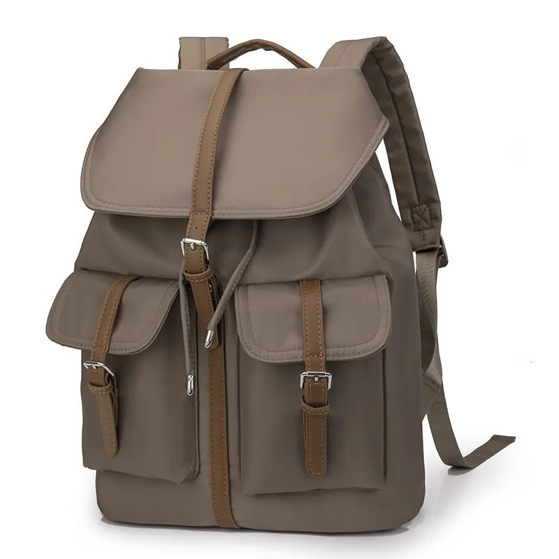 Personality Large Capacity Backpack Travel Travel Bag - Khaki