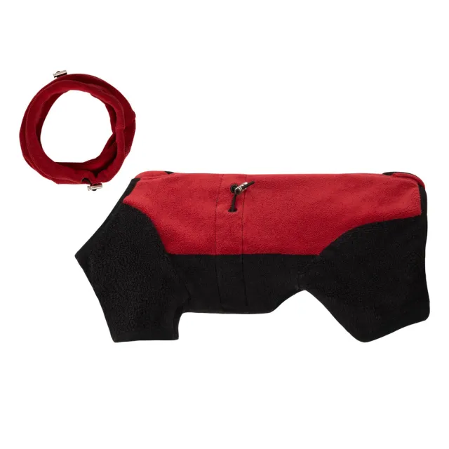 Pet Warm Collar Detachable Windproof Four leg Clothes Zhuque Red - Shop at LoveMi