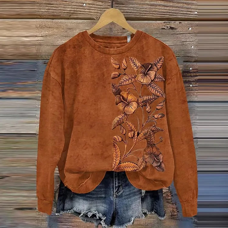 Long Sleeve Art 3D Printed All-matching Women's Sweater - Hoo110-Xs