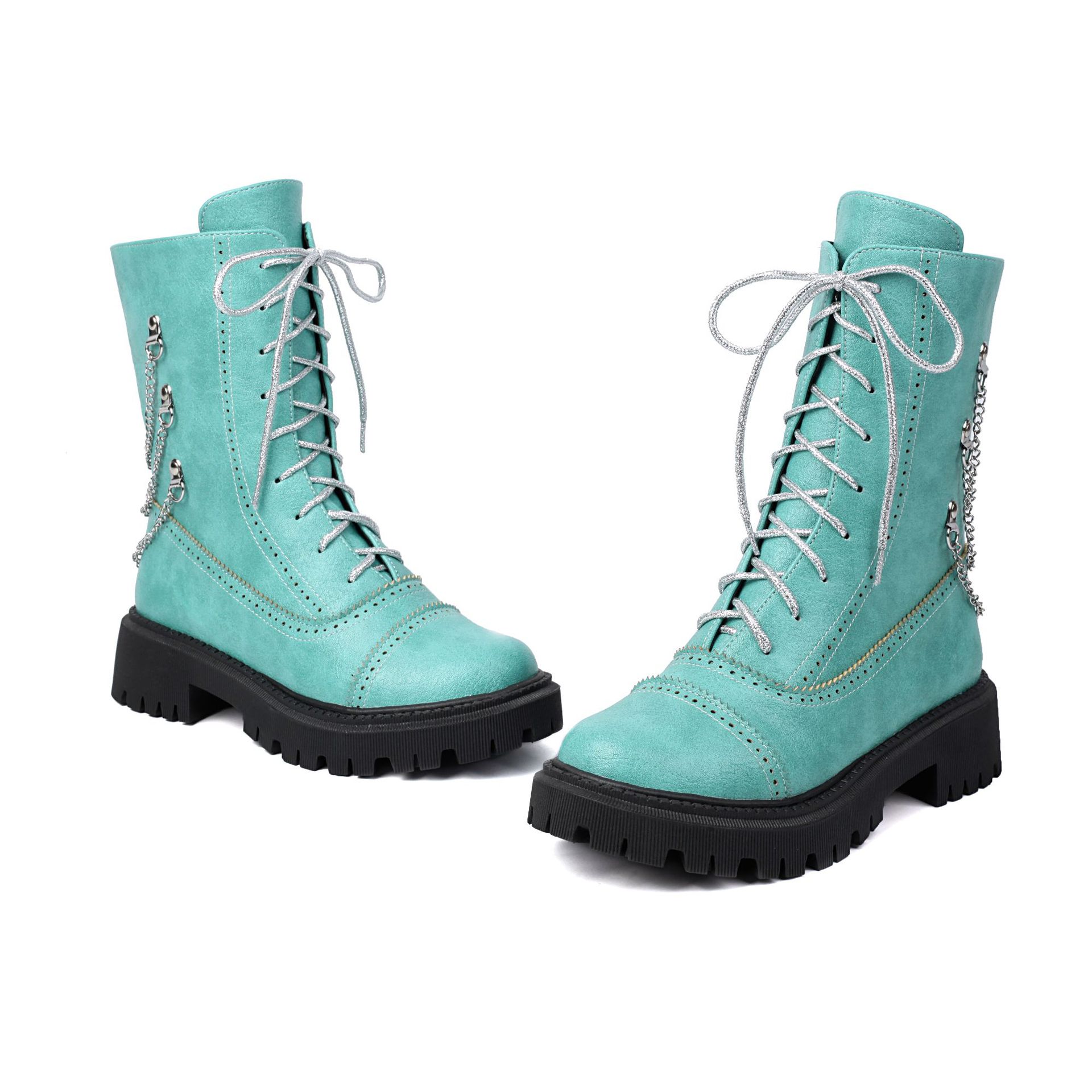 Women’s Chunky Heel Mid-Calf Dr. Style Boots