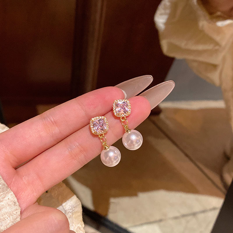 Retro Stud Designer Touch Statement Drop Earrings