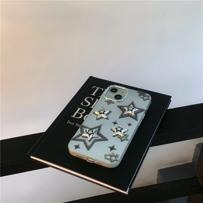 Electroplating Three-dimensional Sweet Cool Star Phone Case - Image 11