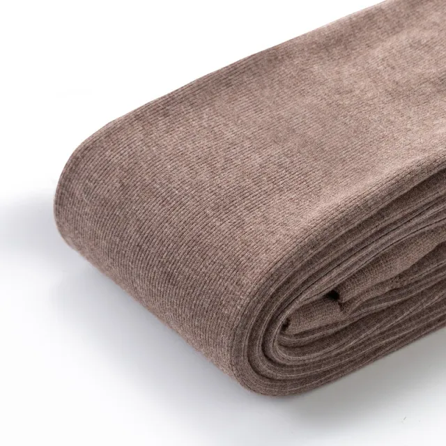 Fleece lined Thick Cotton Vertical Stripes Belly Support Adjustable Pantyhose Warm Brown - Shop at LoveMi