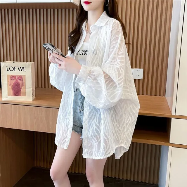 Women's Fashion Thin Casual Cardigan Jacket White - Shop at LoveMi