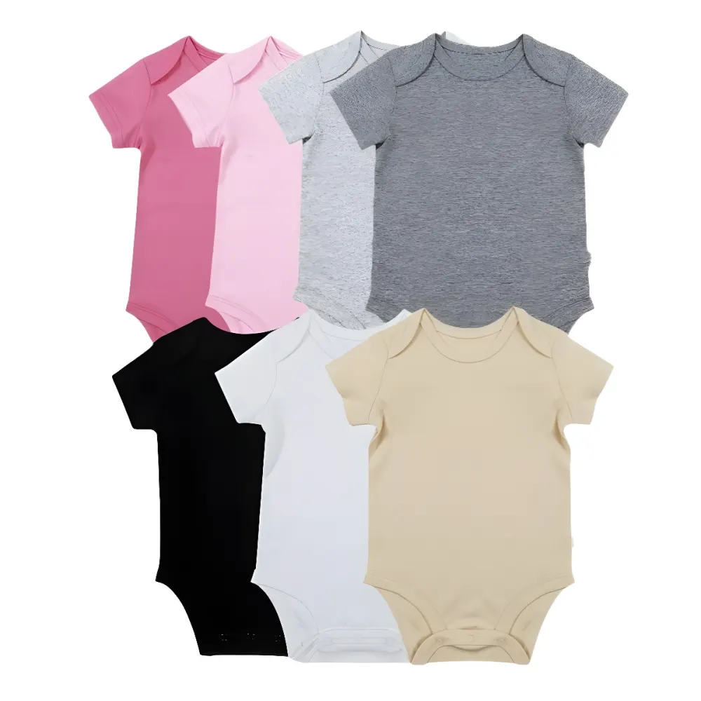 Romper Newborn Clothes 0-1 Years Old Solid Color Jumpsuit