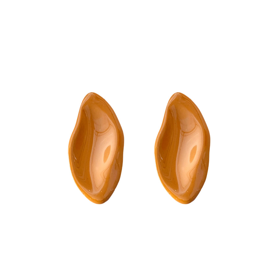 Oval Pendant Drop Earrings