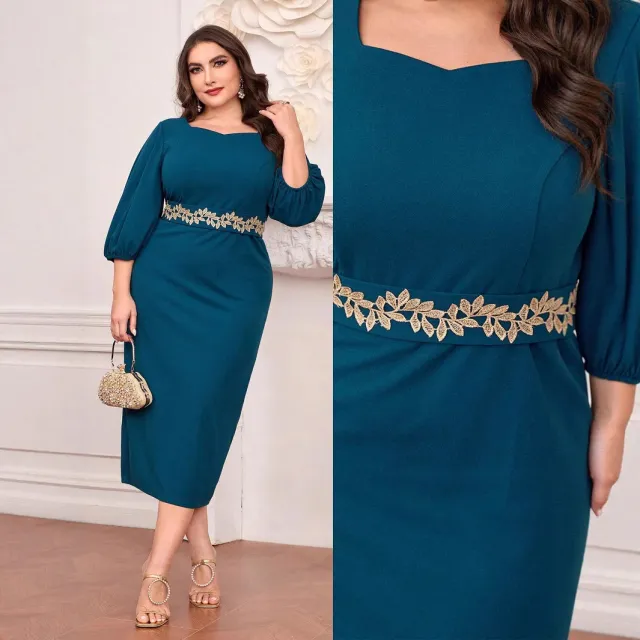 Elegant Graceful Long Dress Women's High grade Sea Blue - Shop at LoveMi
