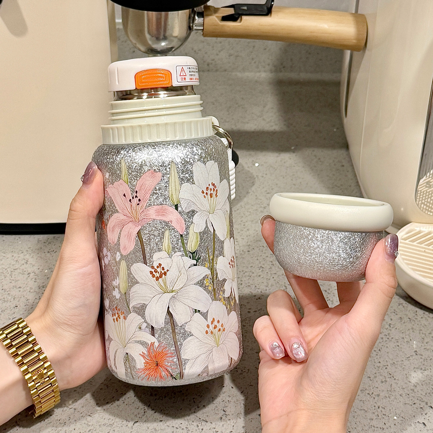 Portable Stainless Steel New Titanium-Plated Insulated Cup — foto 7