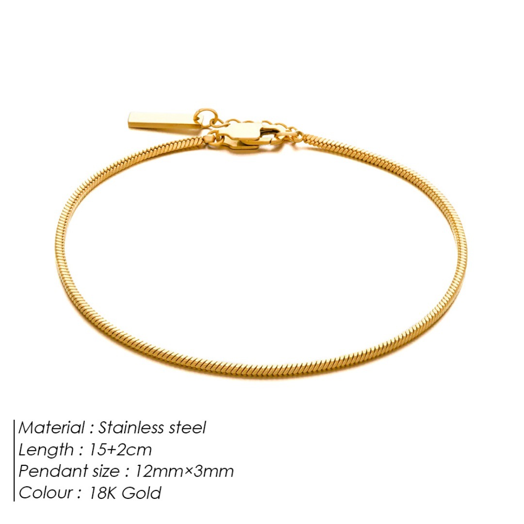 Fashion Charm Snake Bone Stainless Steel Bracelet