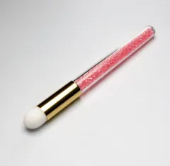 Mousse Cleaning Brush Sequin Model Eye Shadow Brush - Diamond Pink - View 1