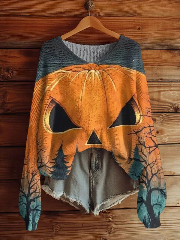 AutumnWinter V Neck Loose 3D Knitted Sweater For Women 10 Style 2Xl - Shop at LoveMi
