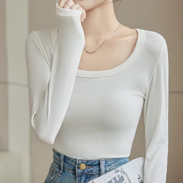 Inner Wear Early Autumn Popular Modal T shirt Slimming Top White - Shop at LoveMi