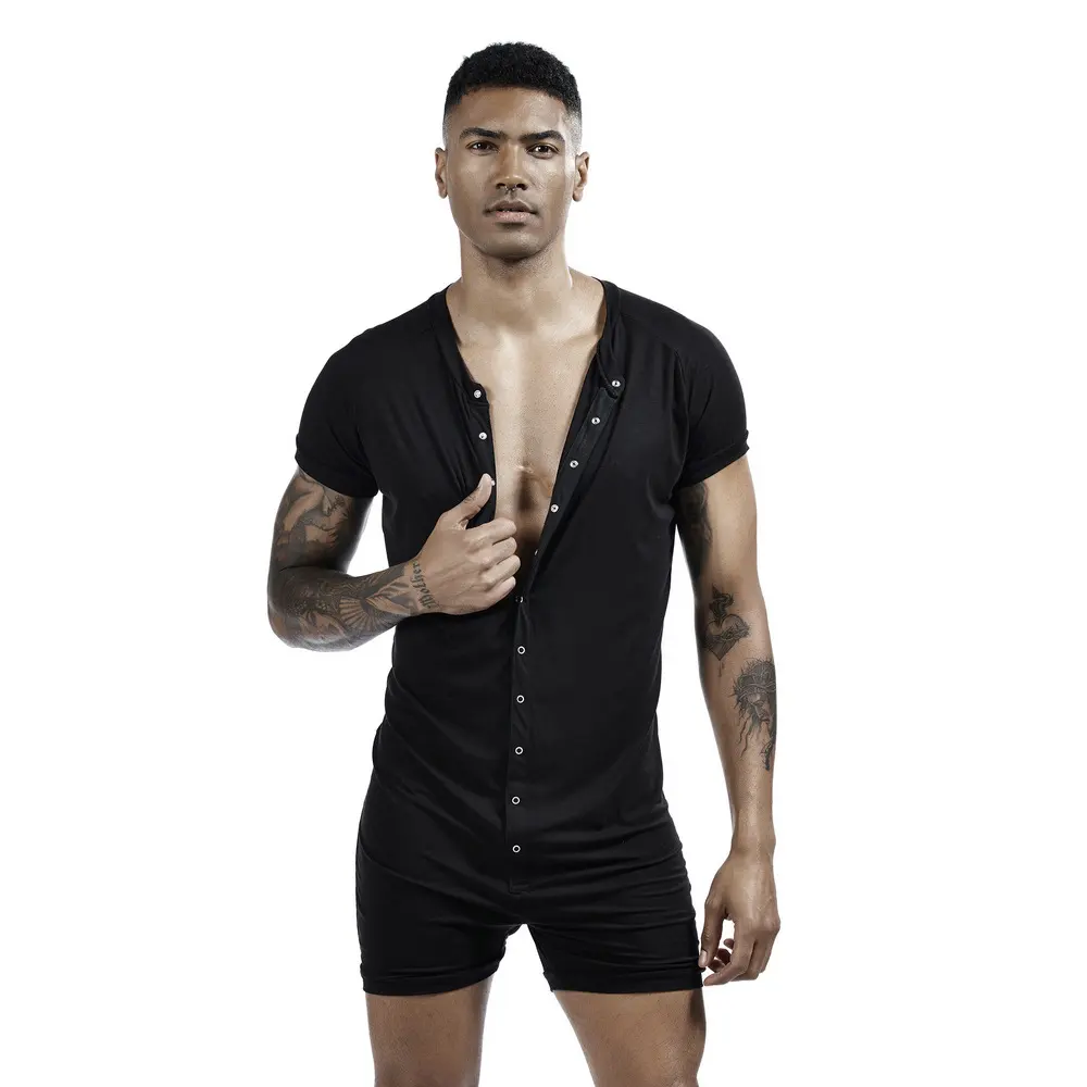 Men's Fashion Sports Vest Leisure Pajamas One-piece