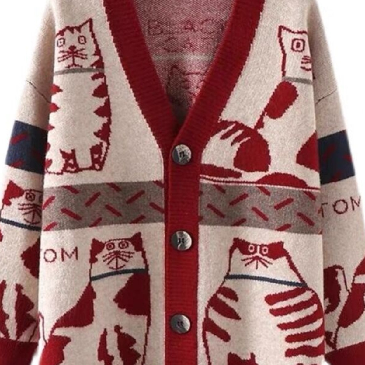 Women's SpringAutumn Sweater Cardigan Outerwear Extra-Thickness - Image 4