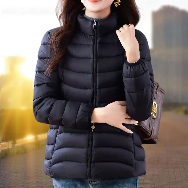 Womens Cotton-padded Coat For Winter Relaxed-fit Outerwear