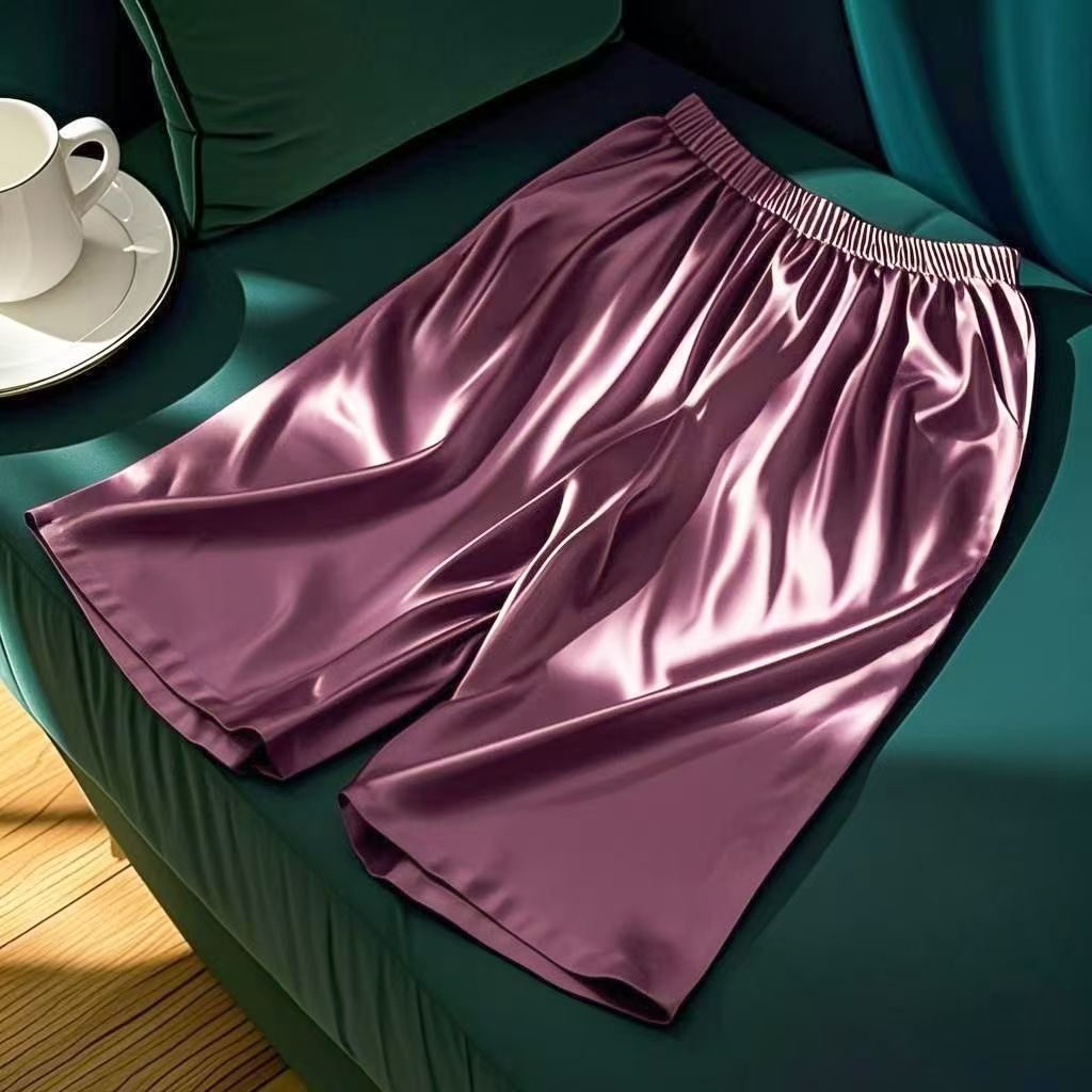 Thin Loose-fit Plus-size Home And Casual Comfortable Summer Solid Color