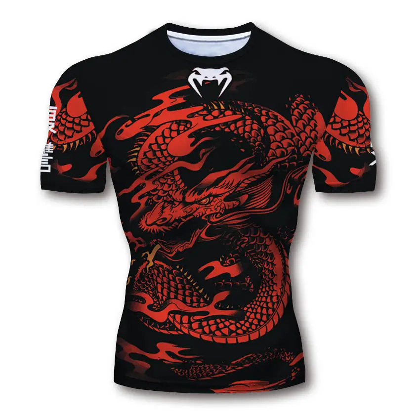 Boxing Short Sleeve MMA Fighting Top Sports T-shirt