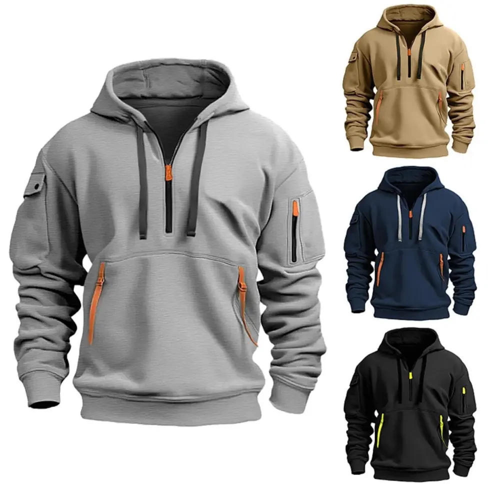 Dropped Shoulder Hooded Sweatshirt Men's Women's Plus Size Loose