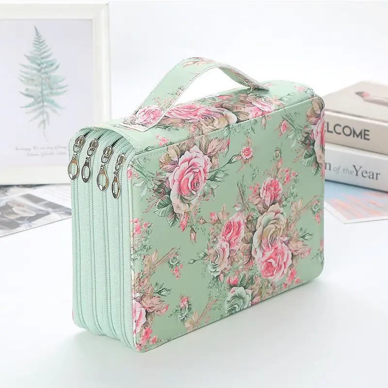 200-Compartment High-Capacity Art Student Tote Bag