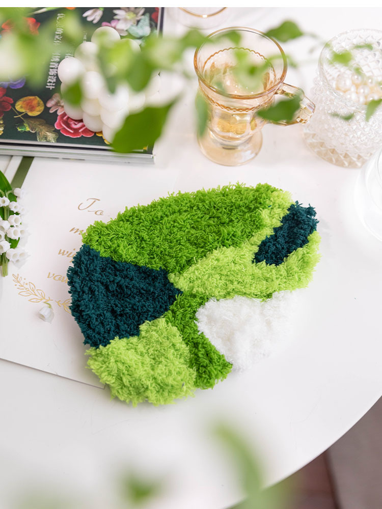 Title 2, Handmade Diy Moss Coaster Carpet Material Packa...