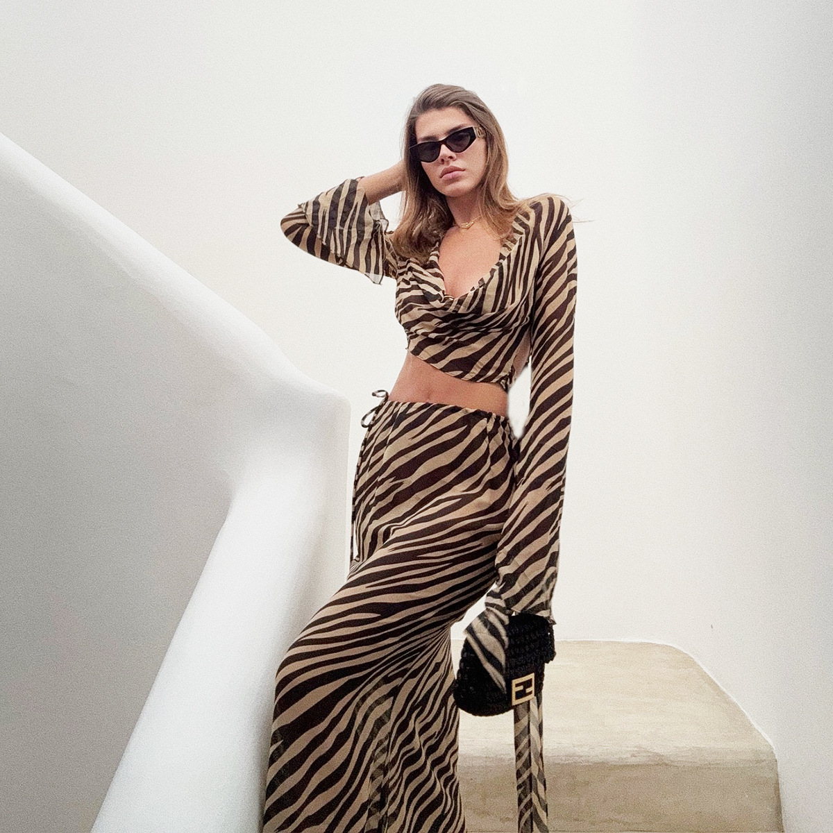 Off-Shoulder Bell Sleeve Top & Skirt Ab64737a F4ef 4757 Aedd 91032439e220