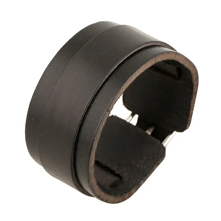 Punk Wide Leather Cattle Leather Bracelet