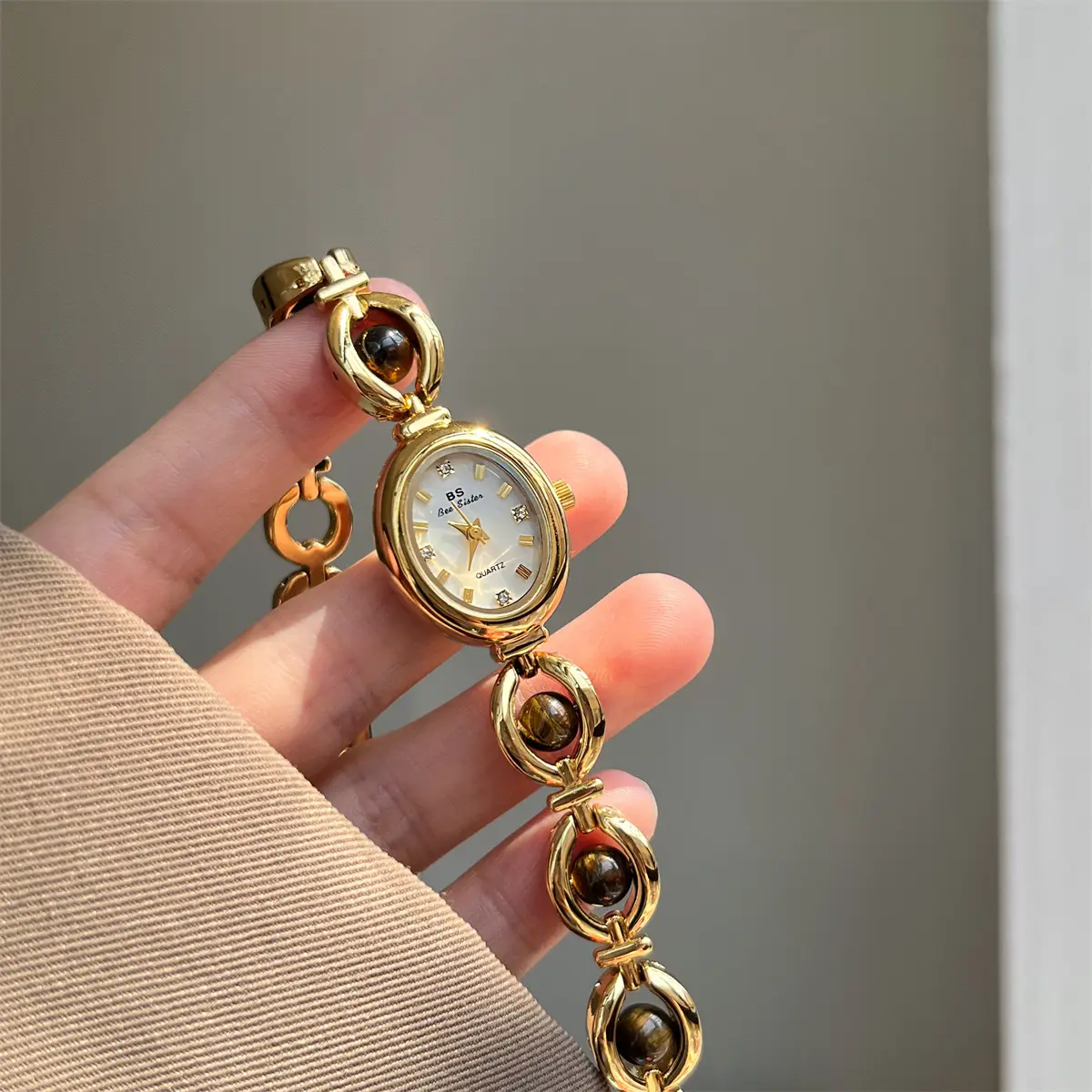 Amber Pearl Bracelet Chain Design
