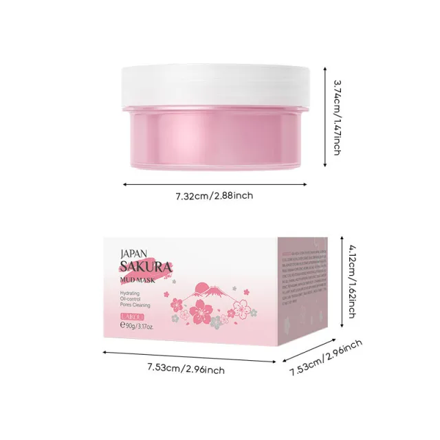 Cherry Blossom Mud Mask Hydrating And Cleaning 90G - Shop at LoveMi