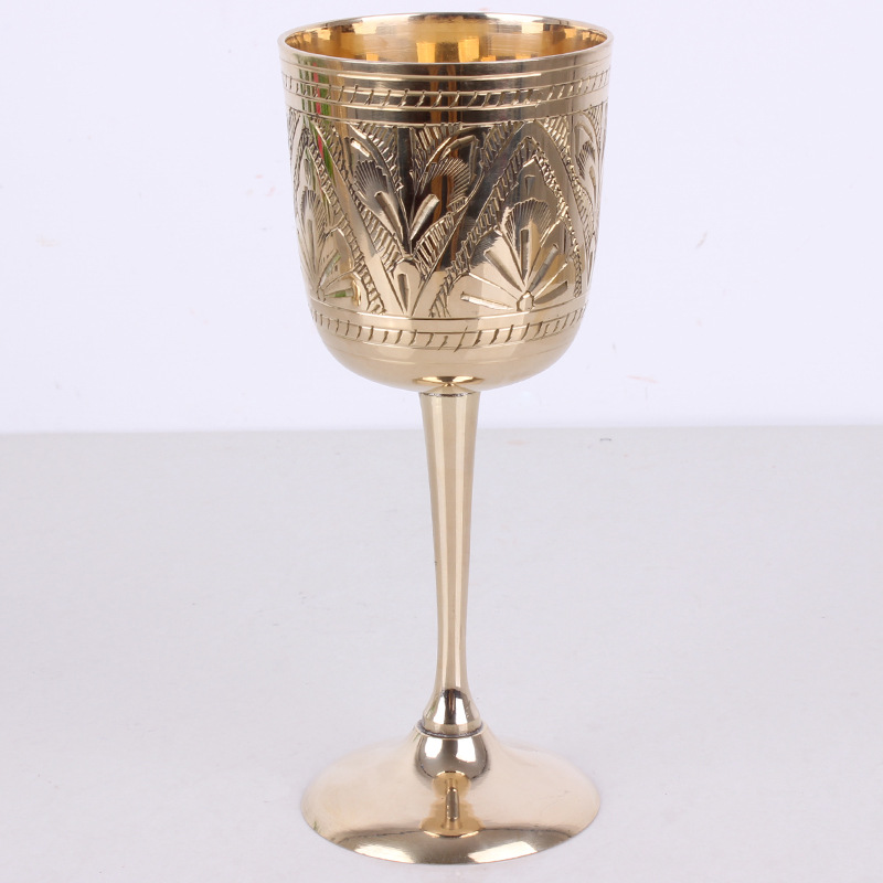 Creative Household Pure Brass Solid Goblet