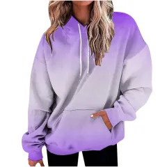 Women's Hooded Sweater Digital Printing - Twm9319-5Xl - View 1
