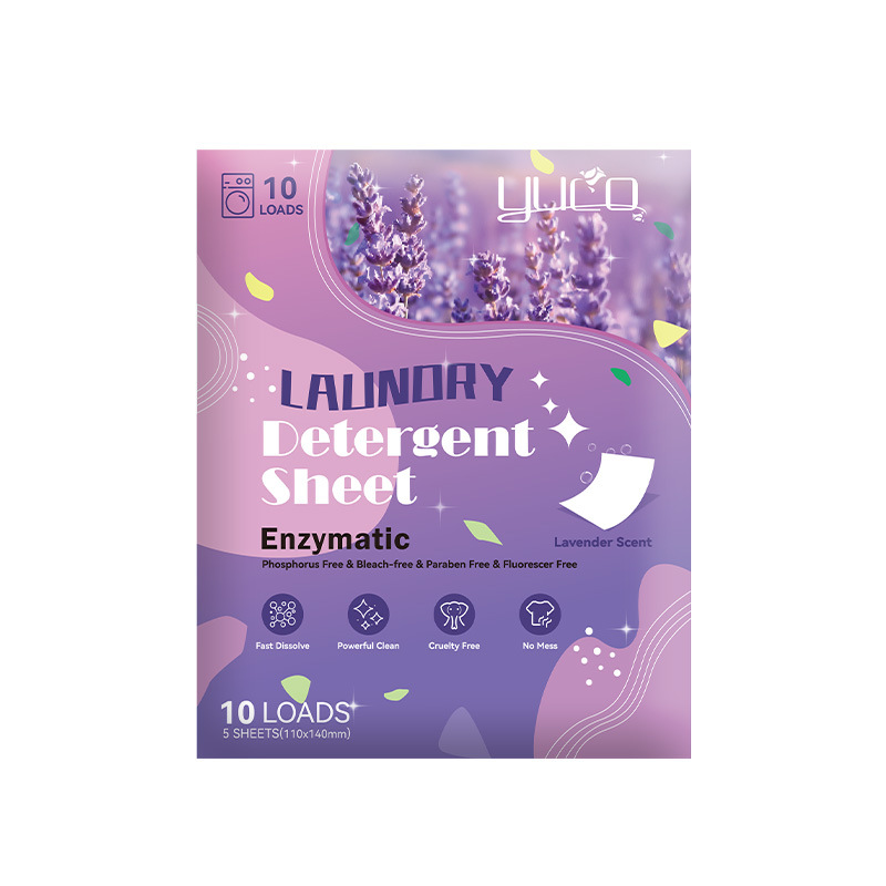 Travel-sized Champagne-scented Laundry Detergent Sheets Set 2