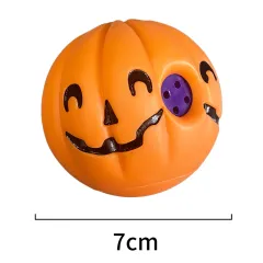 Dog Relieving Stuffy Toys Molar Long Lasting Food Leakage Toy Ball - Pumpkin Ball 7Cm - View 1