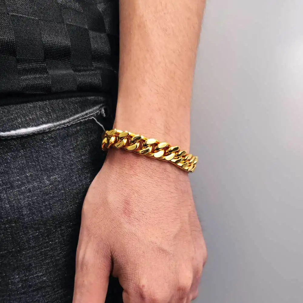 Hip Hop Four-sided Grinding Chain Encrypted Stainless Steel