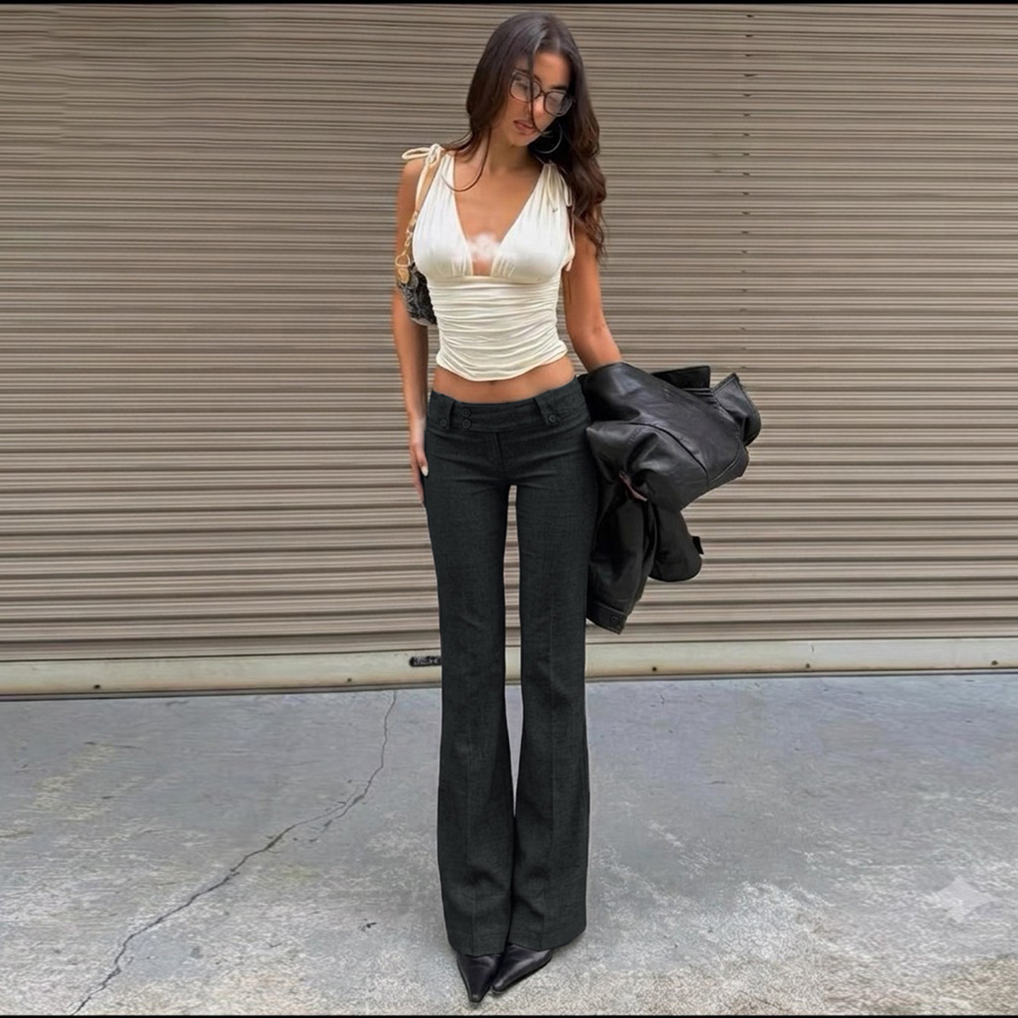 Women's Vintage Old-money-style Flared Pants