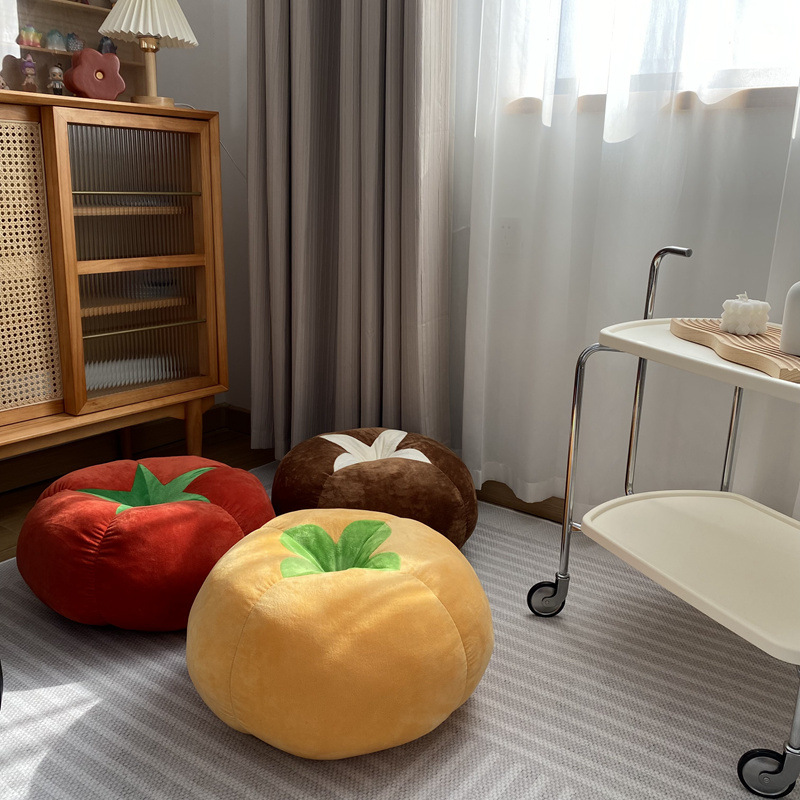 Title 12, Modern Minimalist Thick Round Tomato Tomato Pillow