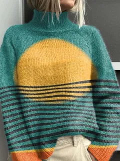 Autumn And Winter Christmas Long Sleeve Lapel Sweater - E282 12 Models - View 1