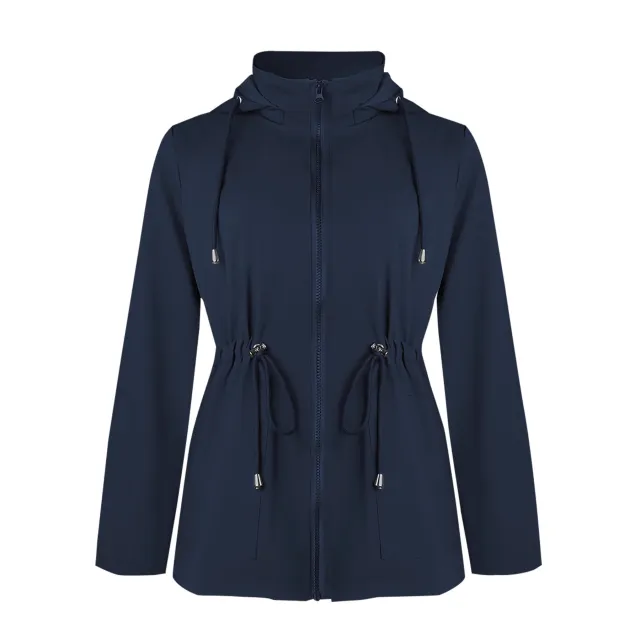 Women's All match Casual Outdoor Jacket Coat Dark Blue - Shop at LoveMi