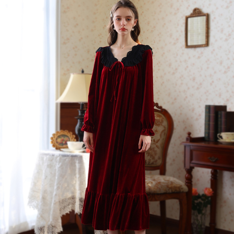 New Loose fitting Plus size Womens Warm Red Dress Wine - Shop at LoveMi