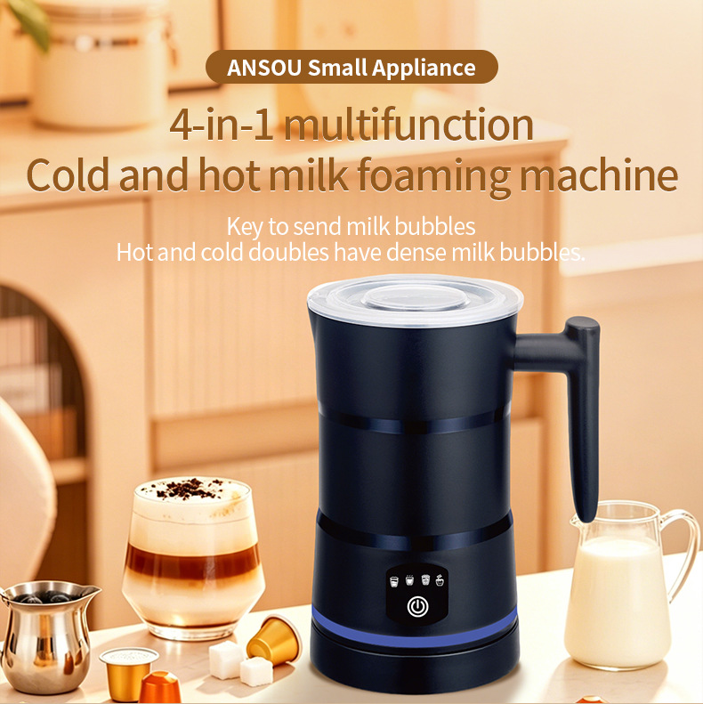 Household Milk Frother For Heating Foaming And Stirring
