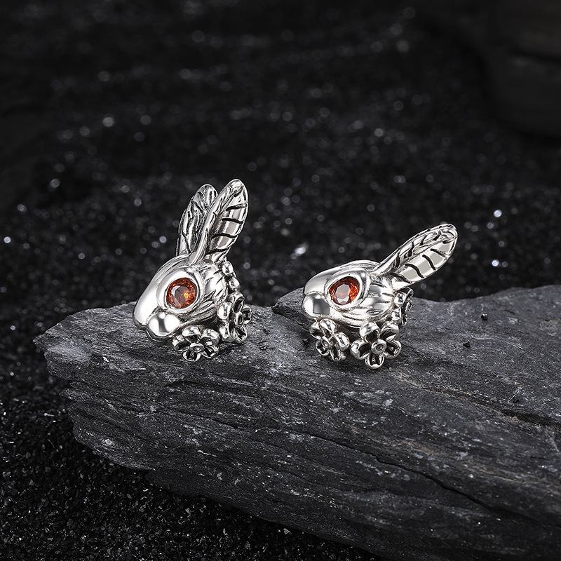 Title 5, S925 Sterling Silver Stud Earrings Arrogant Ret...