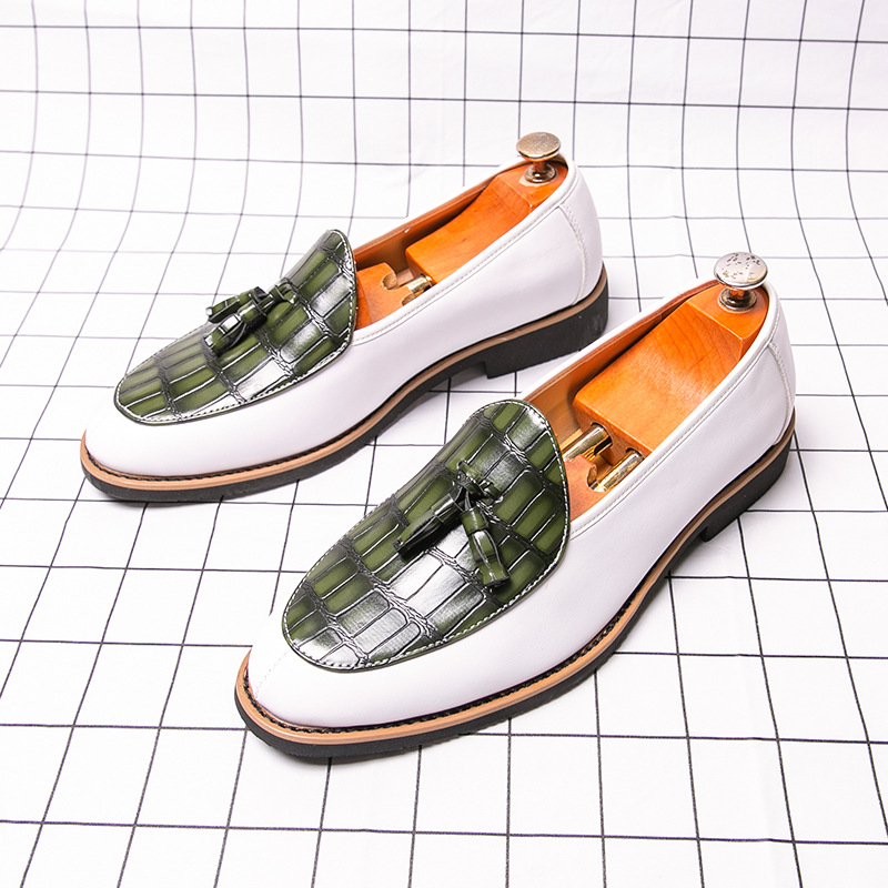 Tassel-tipped Height-increasing Casual Leather Shoes