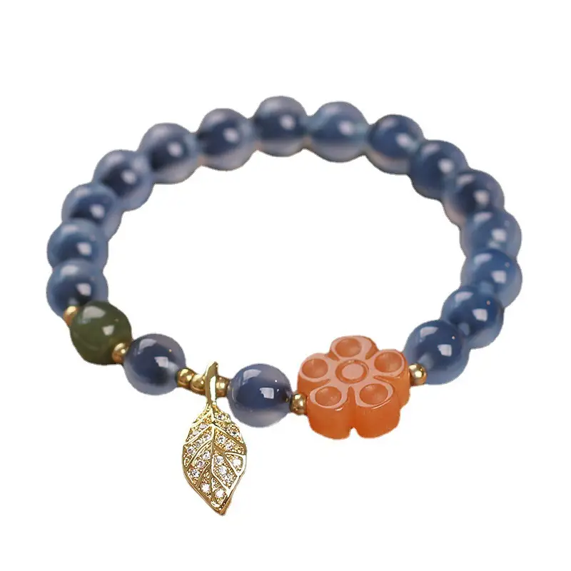 Ethnic Style Original Design Heart Agate Bracelet