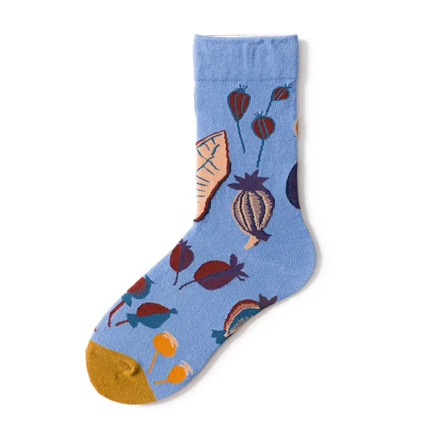 Graffiti Portrait Mid calf Socks Color Creative Kapok - Shop at LoveMi