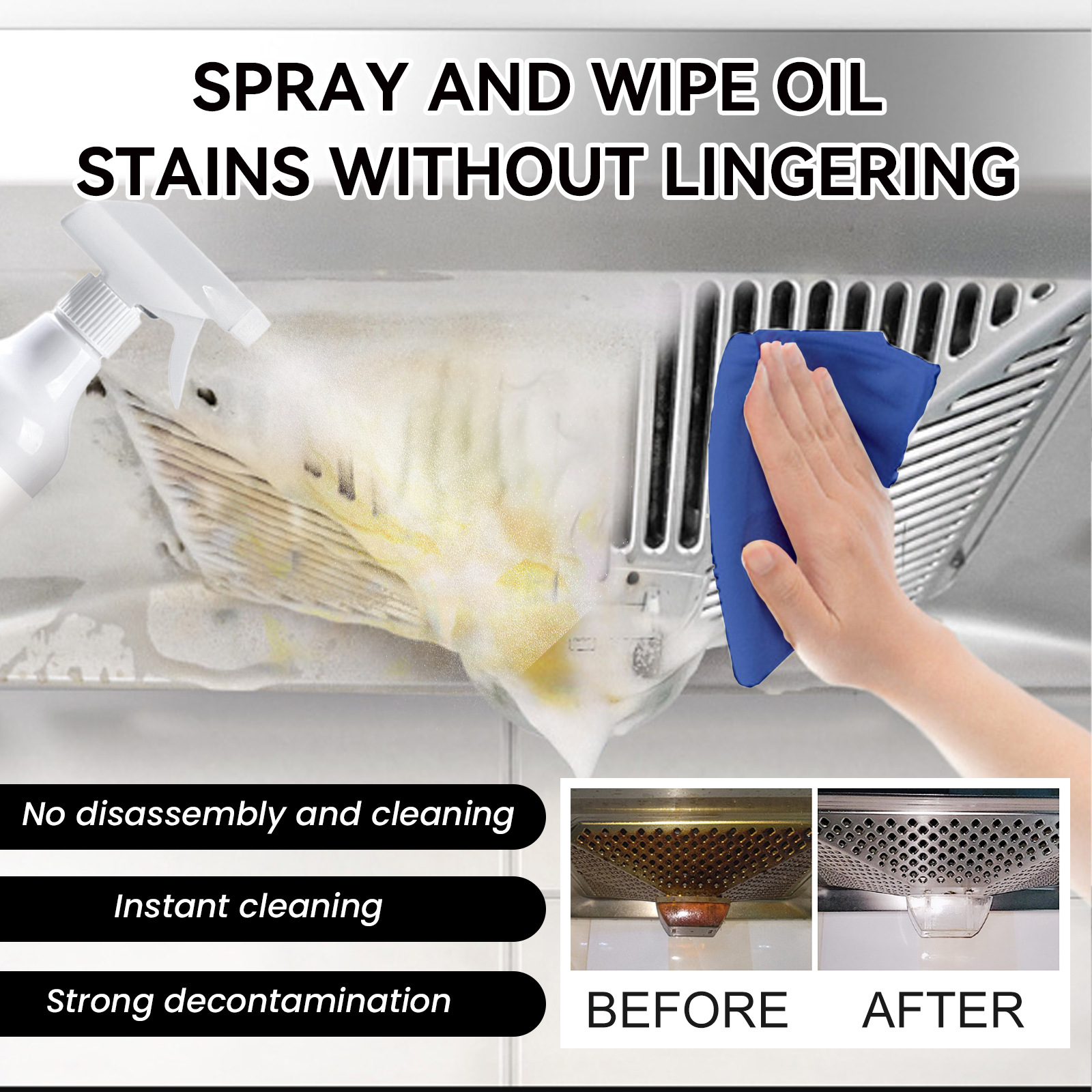 Heavy Oil Stain Foamed Cleaner