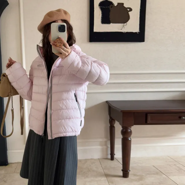 Outdoor Fashion Casual Hooded Cotton padded Jacket Pink - Shop at LoveMi