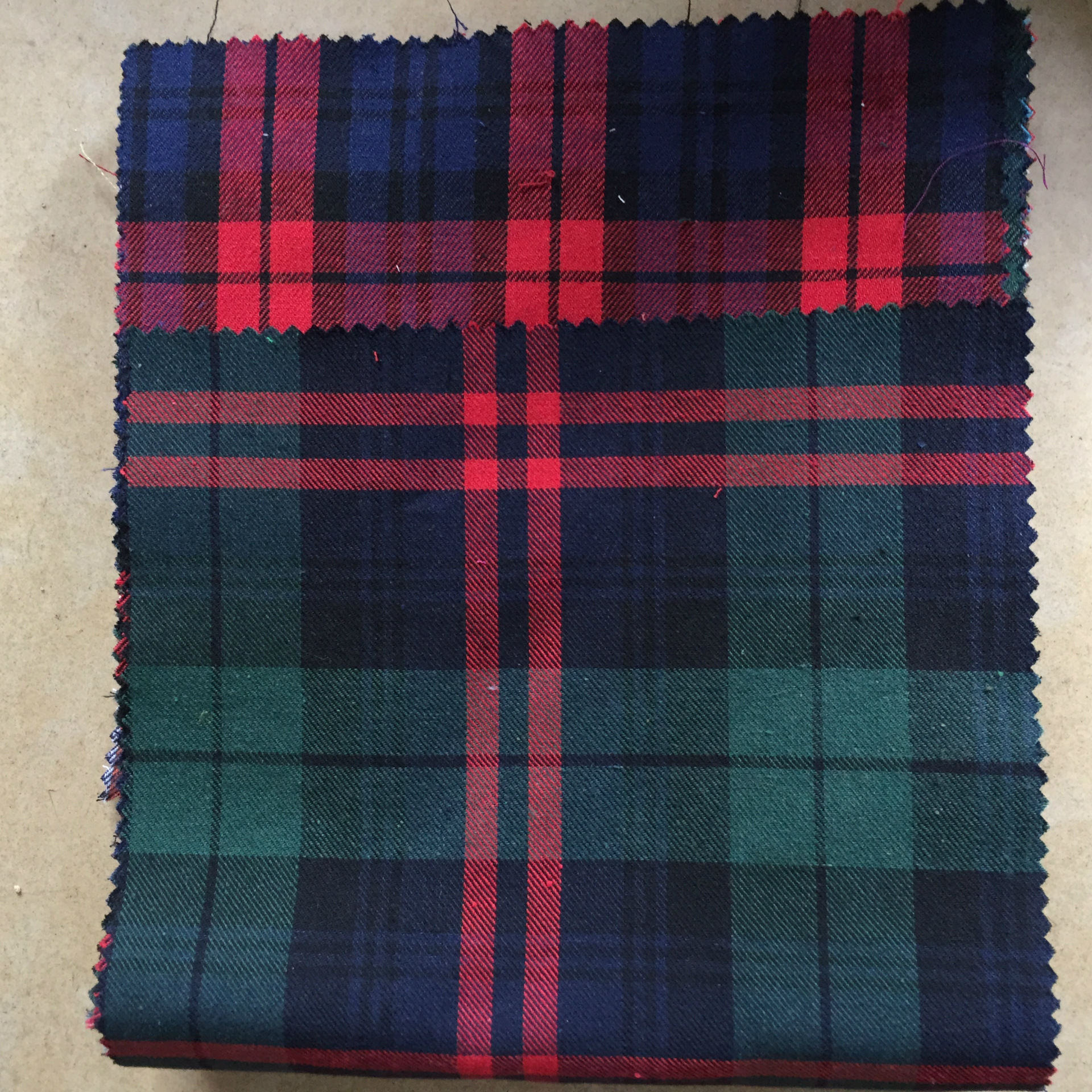 Christmas Toy Fabric Single-sided Brushed Plaid