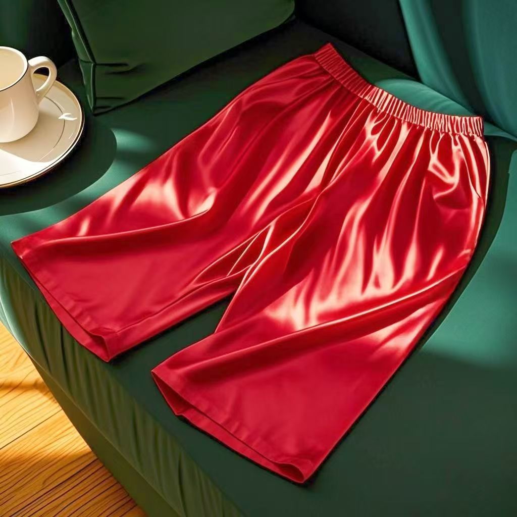 Thin Loose-fit Plus-size Home And Casual Comfortable Summer Solid Color