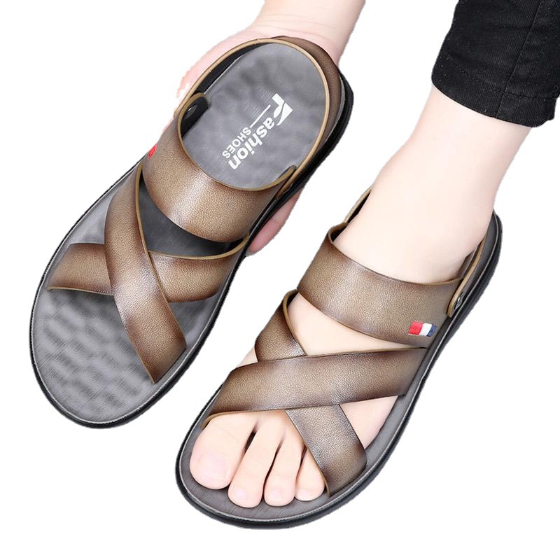 Two Layer Cowhide Wear Resistant Bottom Outdoor Sandals - Image 5