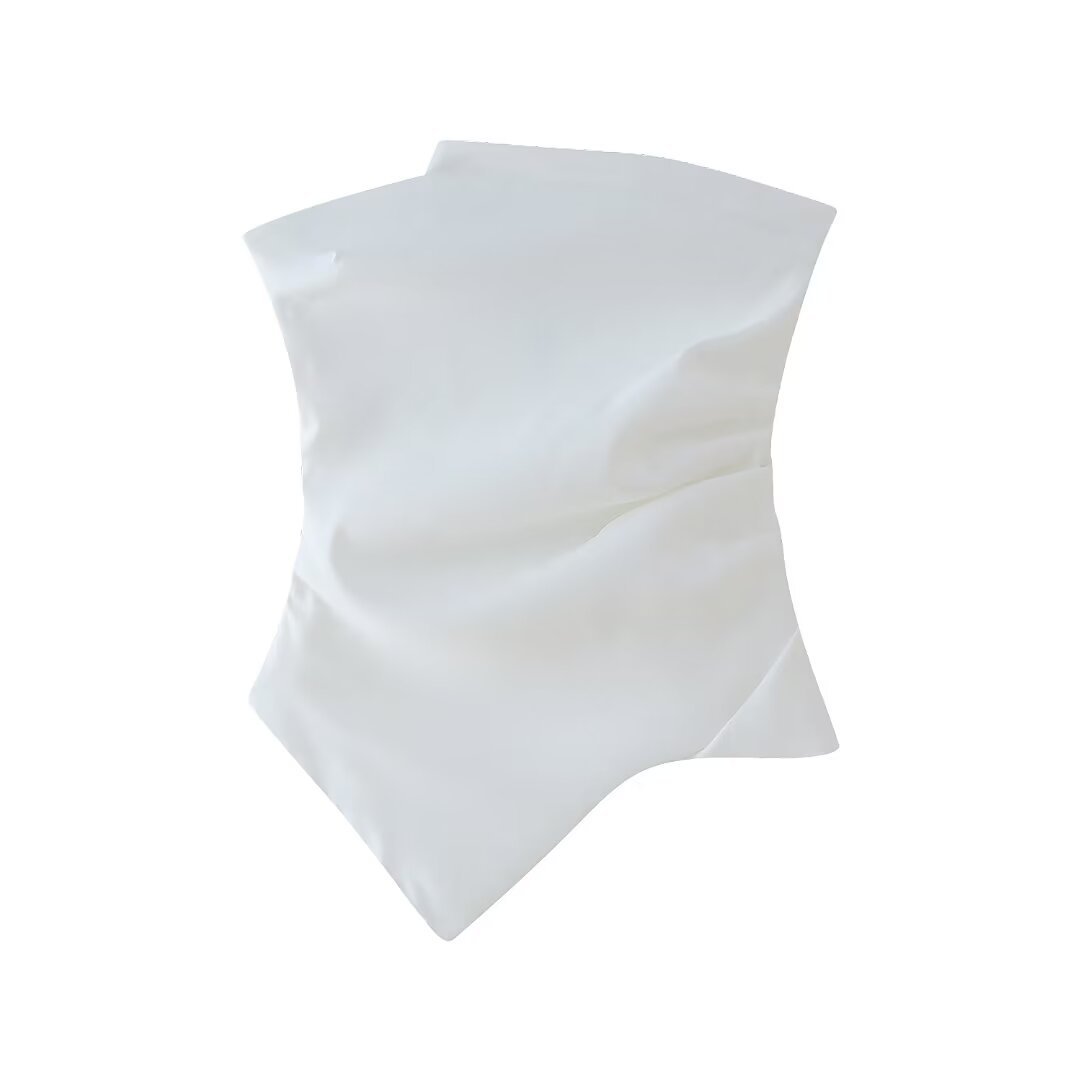 New Street Fashion Pleated Decorative Tube Top For Women